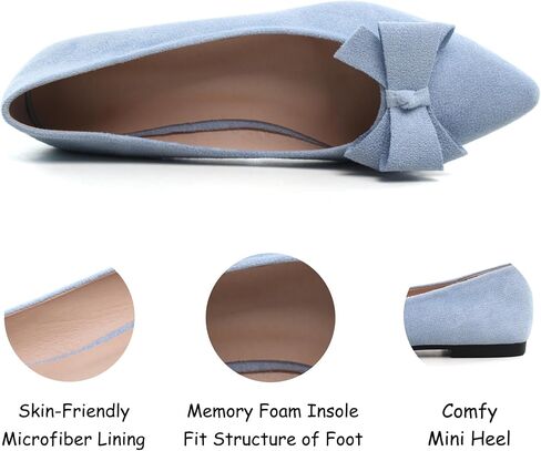SAILING LU Women's Bow-Knot Pointed Toe Ballet Flats in Saudi Arabia