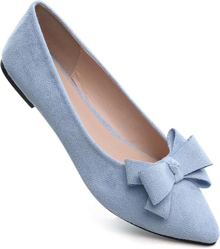 SAILING LU Women's Bow-Knot Pointed Toe Ballet Flats in Saudi Arabia