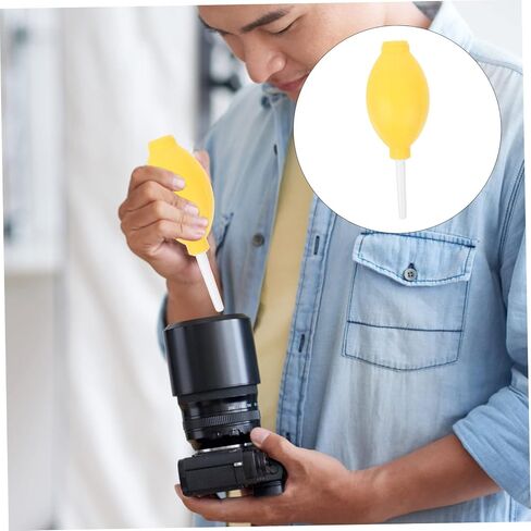 Gadpiparty 8 قطع عدسة الكاميرا المحمولة منفاخ الهواء الغبار المطاط المرن تصميم لمبة لجهاز الاستشعار لوحة المفاتيح الإلكترونية تنظيف خفيفة الوزن وأداة إزالة الغبار لون عشوائي in Kuwait
