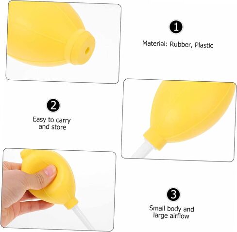 POPETPOP 8Pcs Camera Lens Blower Dust Rubber Air Dust Blower for Electronics Keyboards Succulents and Precision Instruments Cleaning Tools Random Color in Saudi Arabia