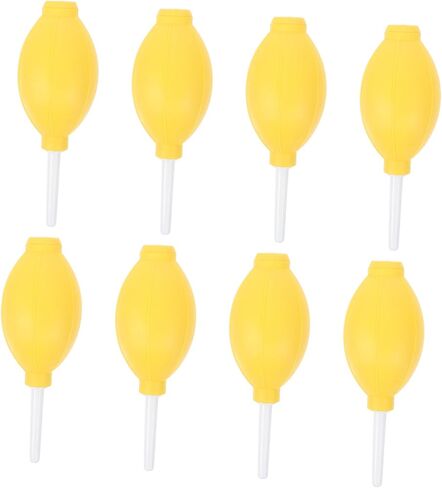 Gatuida 8Pcs Yellow Air Blower Dust Cleaners with Bulb Design for Camera Lens Gardening and Electronics Cleaning Compressed Air Equipment for Dust Removal and Maintenance Random Color in Saudi Arabia