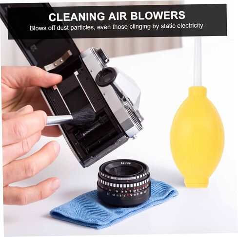 Gatuida 8Pcs Yellow Air Blower Dust Cleaners with Bulb Design for Camera Lens Gardening and Electronics Cleaning Compressed Air Equipment for Dust Removal and Maintenance Random Color in Saudi Arabia