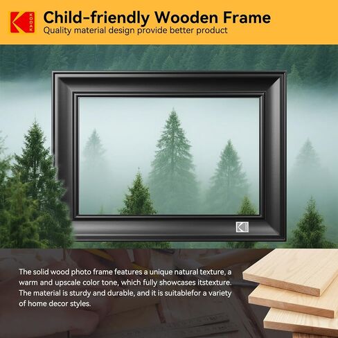 إطار صور رقمي KODAK WiFi، إطار صور رقمي بشاشة لمس 1920 × 1200، إطار صور إلكتروني ذكي مقاس 10.1 بوصة مع 32 جيجابايت، تدوير تلقائي، مشاركة اللحظات على الفور in Saudi Arabia