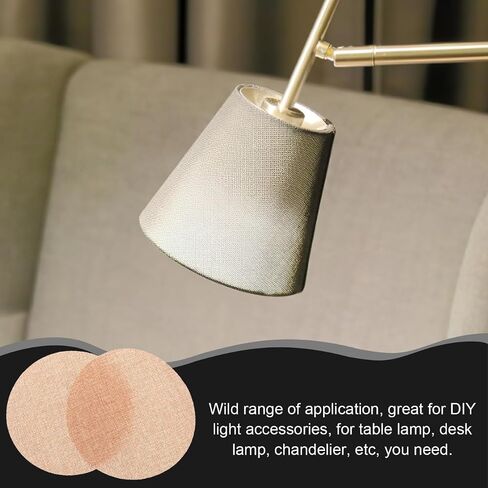 STOBOK 2Pcs Anti-Glare Lampshade Covers - Soft Light Diffuser Sheets Light Brown Lamp Shades for Ceiling Downlights, Home & Nursery Lighting in Saudi Arabia