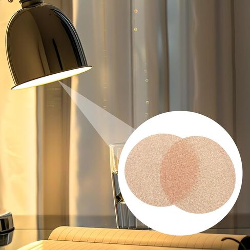 STOBOK 2Pcs Anti-Glare Lampshade Covers - Soft Light Diffuser Sheets Light Brown Lamp Shades for Ceiling Downlights, Home & Nursery Lighting in Saudi Arabia
