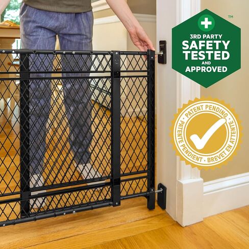 Ingenuity Doorway 42W Series Baby and Dog Gate 2-Pack, Indoor Outdoor, Won't Rust or Warp, Galvanized Steel, Fits 23-42" Openings; 24" Tall in Saudi Arabia
