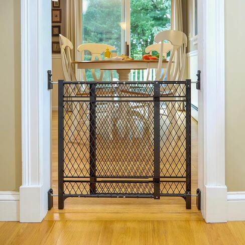 Ingenuity Doorway 42W Series Baby and Dog Gate 2-Pack, Indoor Outdoor, Won't Rust or Warp, Galvanized Steel, Fits 23-42" Openings; 24" Tall in Saudi Arabia