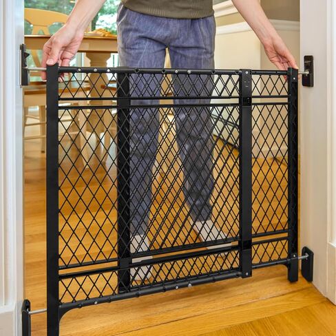 Ingenuity Doorway 42W Series Baby and Dog Gate 2-Pack, Indoor Outdoor, Won't Rust or Warp, Galvanized Steel, Fits 23-42" Openings; 24" Tall in Saudi Arabia