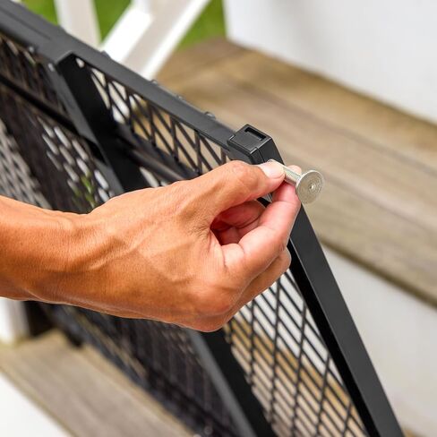 Ingenuity Doorway 42W Series Baby and Dog Gate 2-Pack, Indoor Outdoor, Won't Rust or Warp, Galvanized Steel, Fits 23-42" Openings; 24" Tall in Saudi Arabia