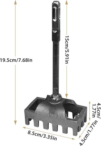 Creative Square Hole Cutter for Electrical Box, High-Strength SDS Plus Square Hole Punch for 86-Type Junction Boxes, Concrete Hole bit for Brick Concrete Cement Stone (Black) in Saudi Arabia