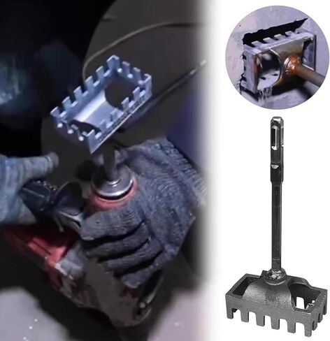 Creative Square Hole Cutter for Electrical Box, High-Strength SDS Plus Square Hole Punch for 86-Type Junction Boxes, Concrete Hole bit for Brick Concrete Cement Stone (Black) in Saudi Arabia