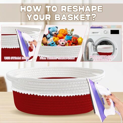Gift Basket Empty with Wrap Bag & Ribbon & Card, Empty Small Woven Storage Basket (12"x8"x5"), Cute Decorative Gift Baskets Storage for Wedding Christmas Baby Showers Easter (White-Light Brown) in Saudi Arabia
