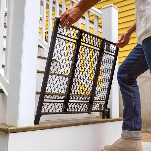 Ingenuity Doorway 42W Series Baby and Dog Gate 2-Pack, Indoor Outdoor, Won't Rust or Warp, Galvanized Steel, Fits 23-42" Openings; 24" Tall in Saudi Arabia