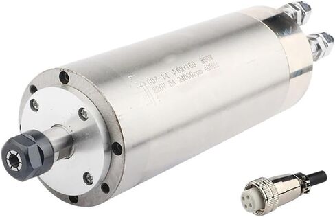 Spindle GDZ-14 800W Water Cooled Spindle Motor 1.5KW ER11 400Hz Woodworking Spindle 4 Bearings For CNC Router Engraving Machine Tools(62x210mm) in Kuwait