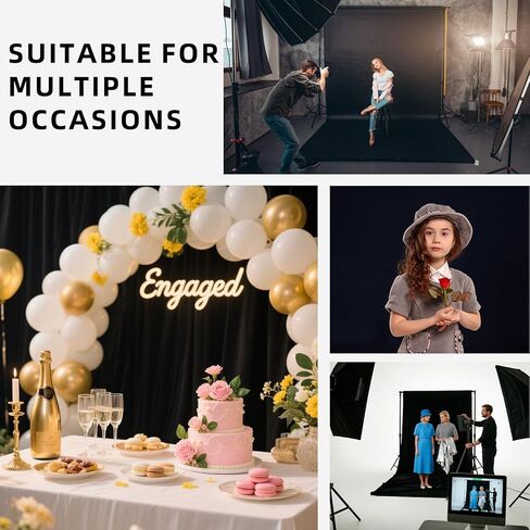 خلفية سوداء، 5x7FT خلفية صورة سوداء لخلفية التصوير الفوتوغرافي ستارة لصور الاستوديو التقاط الصور لشاشة حفلة الهالوين وتسجيل الفيديو in Kuwait