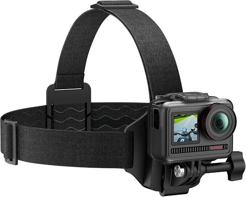 AKASO 2-in-1 Quick Release Adjustable Head Strap Mount for GoPro Hero 13 12 11 10 9, EK7000/EK7000 Pro, Brave 4/4 Pro, Brave 7/7 LE, V50 X, V50 Elite, DJI Osmo Action Cameras in Saudi Arabia
