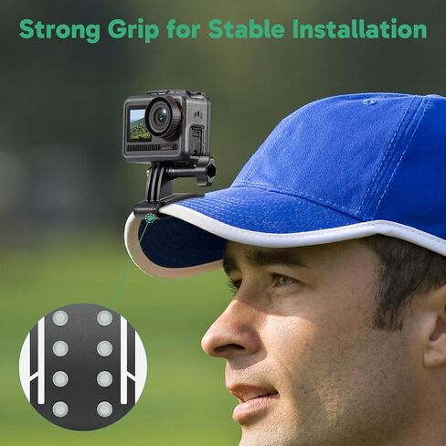 AKASO 2-in-1 Quick Release Adjustable Head Strap Mount for GoPro Hero 13 12 11 10 9, EK7000/EK7000 Pro, Brave 4/4 Pro, Brave 7/7 LE, V50 X, V50 Elite, DJI Osmo Action Cameras in Saudi Arabia