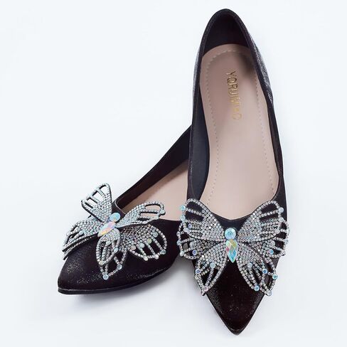 أحذية نسائية، كعب مكتنز عند الأصابع، أحذية عمل مريحة، أحذية زفاف بأحجار الراين بمقدمة مدببة للنساء in Kuwait