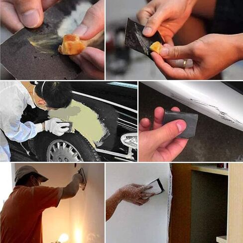 مجموعة ورق صنفرة فائقة النعومة مكونة من 24 قطعة 2000/3000/5000/7000/10000/20000 من ورق الصنفرة الرطب/الجاف مقاس 9 × 3.6 بوصة، مناسبة لتلميع السيارات والمعادن والخشب. in Kuwait
