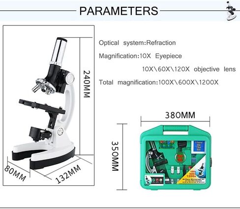 Microscope Accessories kit Slide Preparation camer 100X-1200X Microscope Digital Microscope Camera Microscope Accessories in Saudi Arabia