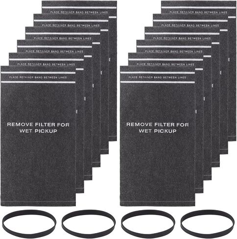 Wet Dry Vacuum Filter Bags for Stinger 2.5 to 5 Gallon WS0255VA, WORKSHOP WS01025F, Craftsman 9-38737, MultiFit VF2000, Select 2-1/2 to 5-Gallon Shop Vac Vacuums (8 Filter bag + 3 Band) in Saudi Arabia