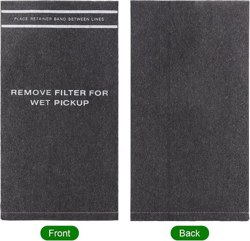 Wet Dry Vacuum Filter Bags for Stinger 2.5 to 5 Gallon WS0255VA, WORKSHOP WS01025F, Craftsman 9-38737, MultiFit VF2000, Select 2-1/2 to 5-Gallon Shop Vac Vacuums (8 Filter bag + 3 Band) in Saudi Arabia