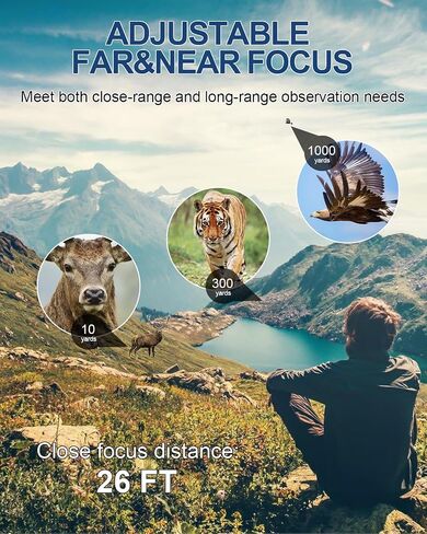 12x50 Binoculars for Adults High Powered HD Waterproof Compact Binoculars with Clear Low Light Vision and Compass for Bird Watching Hunting Travel Cruise Outdoor Sports with Carrying Bag in Saudi Arabia