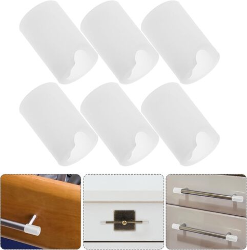 TOYANDONA 6pcs Silicone Drawer Handle Protectors Baby Proof Bumper Covers for Cabinet Door Safety Soft Cushion Edge Protectors for Boys and Girls in Saudi Arabia