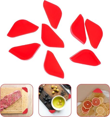 Hemoton 8 Pcs Corner Protector Cutting Board Protector Protection Covers Protectors Protective Cover for Quick Thawing Board Defrosting Board Corner Grip Counter Protector Red in Kuwait