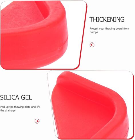 Hemoton 8 Pcs Corner Protector Cutting Board Protector Protection Covers Protectors Protective Cover for Quick Thawing Board Defrosting Board Corner Grip Counter Protector Red in Kuwait