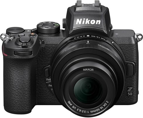 كاميرا Nikon Z50 بدون مرآة مع عدسة Z DX 16-50mm f/3.5-6.3 VR وZ DX 50-250mm f/4.5-6.3 VR + ذاكرة 64 جيجابايت + بطارية إضافية + مرشحات + المزيد (حزمة 24 قطعة) (متجددة) in Saudi Arabia