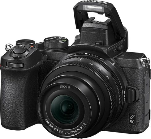 كاميرا Nikon Z50 بدون مرآة مع عدسة Z DX 16-50mm f/3.5-6.3 VR وZ DX 50-250mm f/4.5-6.3 VR + ذاكرة 64 جيجابايت + بطارية إضافية + مرشحات + المزيد (حزمة 24 قطعة) (متجددة) in Saudi Arabia