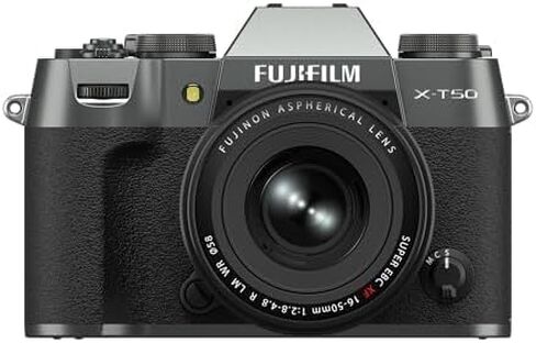 Fujifilm X-T50 Mirrorless Digital Camera XF16-50mmF2.8-4.8 R LM WR Lens Kit - Charcoal Silver Bundle with Additional Accessories in Saudi Arabia