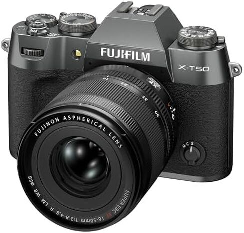 Fujifilm X-T50 Mirrorless Digital Camera XF16-50mmF2.8-4.8 R LM WR Lens Kit - Charcoal Silver Bundle with Additional Accessories in Saudi Arabia
