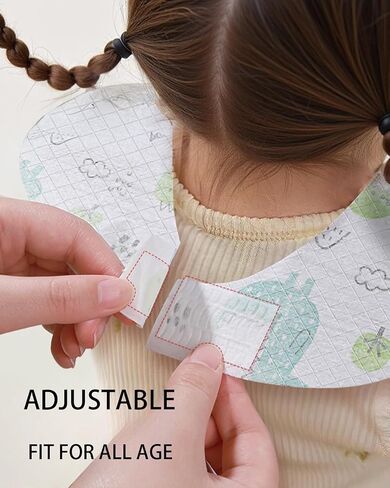 Disposable Baby Bibs for Boys and Girls, Individually Packaged, Hygienic, Soft and Leakproof for Toddler Feeding, Baby Travel Essential, Music Dinosaur (20 PCS) in Saudi Arabia