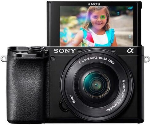Sony a6100 Mirrorless Camera with 16-50mm and 55-210mm Lens Bundle - ILCE6100Y/B + Prime Accessory Package Including 128GB Memory, TTL Flash, Battery, Software Package & More in Saudi Arabia