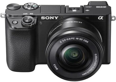 Sony a6100 Mirrorless Camera with 16-50mm and 55-210mm Lens Bundle - ILCE6100Y/B + Prime Accessory Package Including 128GB Memory, TTL Flash, Battery, Software Package & More in Saudi Arabia