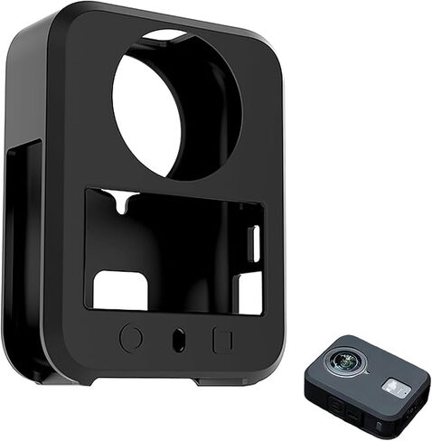 Protective Silicone Case for DJI Osmo 360 Camera, Shock-Proof Scratch-Proof Silicone Sleeve Cover Effectively Protector, Does Not Interfere with Quick-Release Adapter Mount (Black) in Saudi Arabia