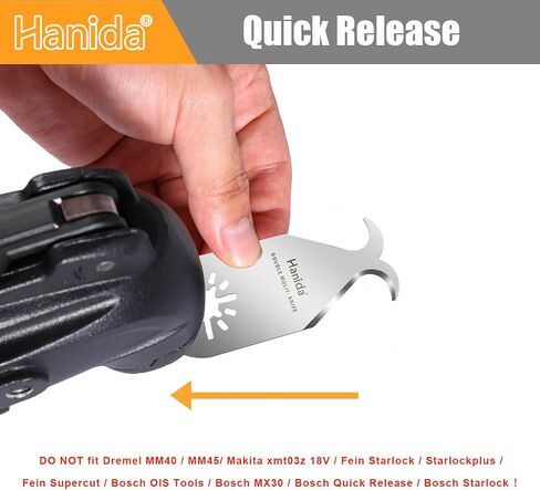 120 Pcs Oscillating Saw Blades Metal, Multitool Blades for Wood Plastics, Quick Release Oscillating Tool Blades fit Fein Multimaster Porter Cable Black Bosch Decker Dremel Ryobi Milwaukee in Saudi Arabia