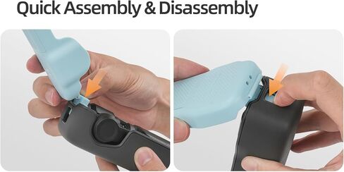 غطاء جسم واقٍ + لوحة غطاء عدسة علوية مع حافظة منظم مرشح مغناطيسي لكاميرا DJI Osmo Pocket3 محكمة الغلق، غطاء حماية شامل (أصفر) in Kuwait