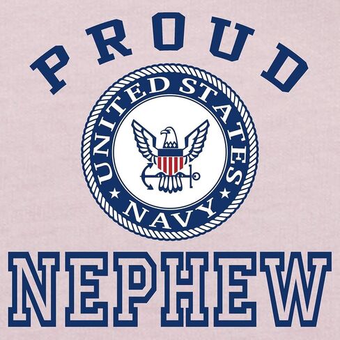 تي شيرت CafePress Proud US Navy Nephew للأطفال الصغار تي شيرت لطيف برسومات للأطفال الصغار، 100% قطن in Saudi Arabia