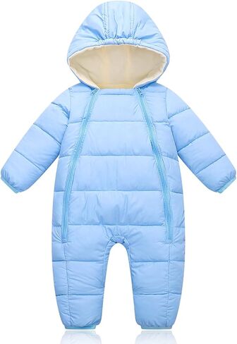 Toddler Snow Suit Baby Snowsuit Infant Boy Winter Coat Girl Puffer Clohtes 0-2T in Kuwait