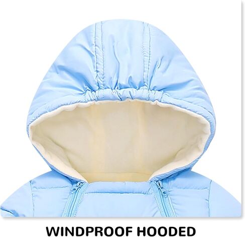 Toddler Snow Suit Baby Snowsuit Infant Boy Winter Coat Girl Puffer Clohtes 0-2T in Kuwait