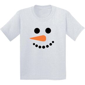 Snowman Face Short Sleeve Unisex Tee Shirt | Family Matching |Baby, Kids & Adult Sizes 1163 in Saudi Arabia