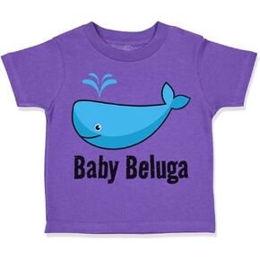 Toddler T-Shirt Baby Beluga Blue Whale Ocean Sea Life Cotton Baby Beluga Clothes in Kuwait