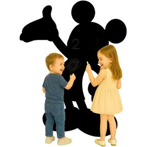 Magnetic Chalkboard Wall Sticker for Kids – Peel & Stick Cartoon Shape Magnetic Wall Decal, Reusable Chalk Board for Drawing, Kids Room & Classroom Decor, Birthday Gift (Bear Theme) in Saudi Arabia