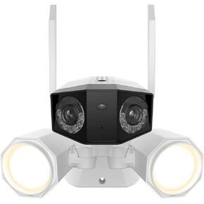 REOLINK 4K 8MP Floodlight Security Camera Outdoor, Dual-Lens Camera w/ 180° FOV, Dual-Band Wi-Fi 6, Color Night Vision with 1800lm Floodlight, Smart AI Detection, IP67 Waterproof, AC (100~240V) in Saudi Arabia