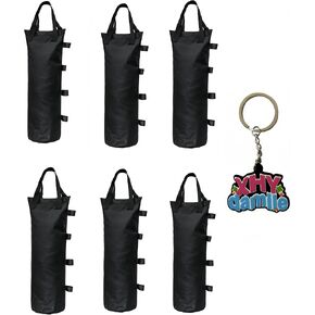 6PCS Sandbags for Canopy Legs, 6"×20" Heavy Duty Windproof Weight Bags - Outdoor Tent Anchors with Handles for Gazebo, Market Stall & Patio Umbrella in Saudi Arabia