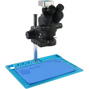 Industrial Digital Microscope 36MP Industrial HD Microscope Phone PCB Welding 7x-45x Continuous Zoom Trinocular Microscope in Kuwait