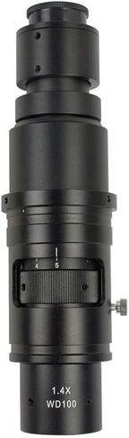 Microscope Kit Industrial Video Monocular Microscope C-Mount Lens 90X 180X 300X Magnifier Continuous Zoom Microscope Lens Adapters in Saudi Arabia
